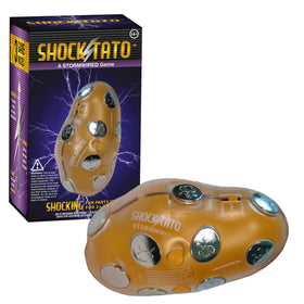 Lightning Reaction Shocktato game box ready for teens' party fun.