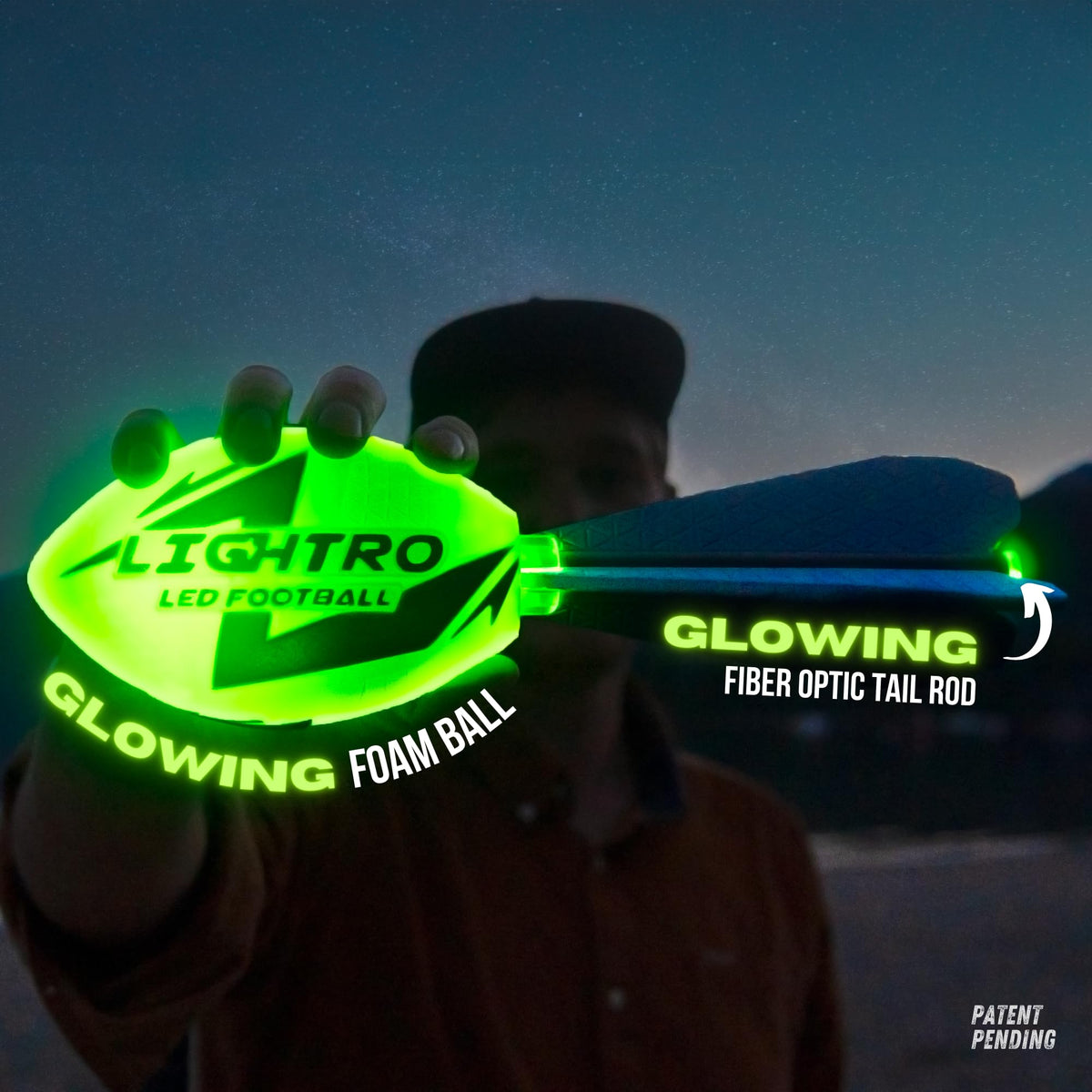 LIGHTRO tail glow with fiber optic tail for high visibility