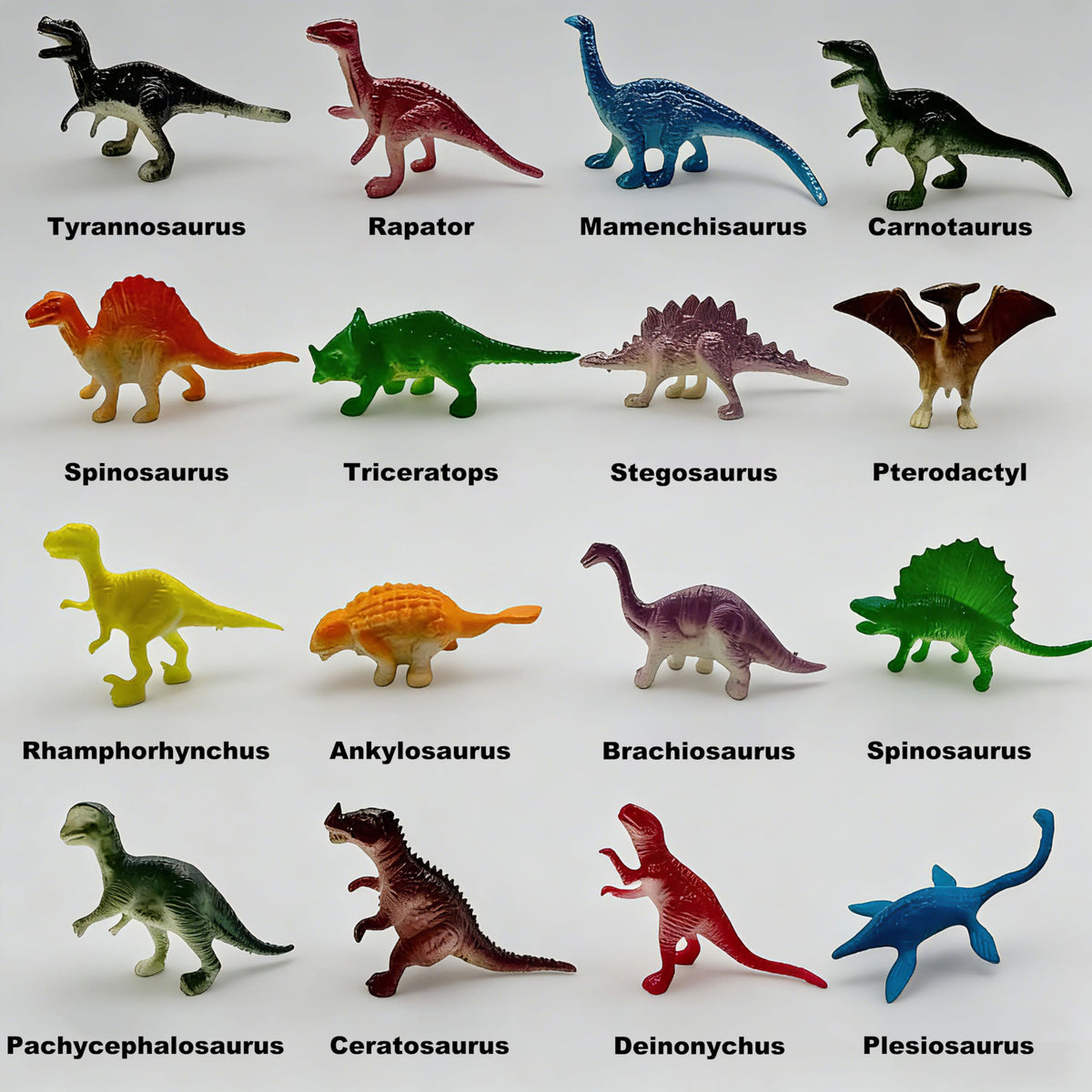LIHBCAIYI Dino Dig Card accompanies each dinosaur for learning and display.