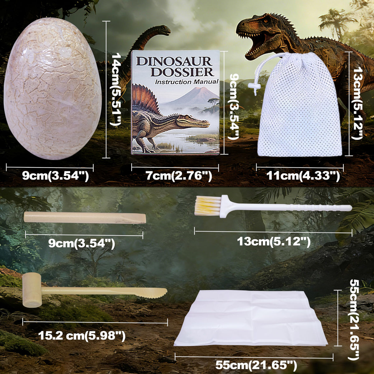 LIHBCAIYI Dino Dig Tools enable precise digging and mess-free exploration.
