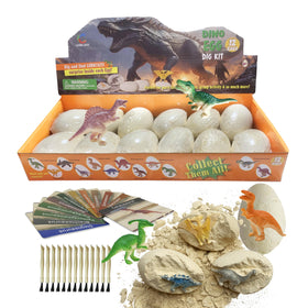 LIHBCAIYI Dino Eggs Dig Kit 12 eggs for hands-on excavation and science play.