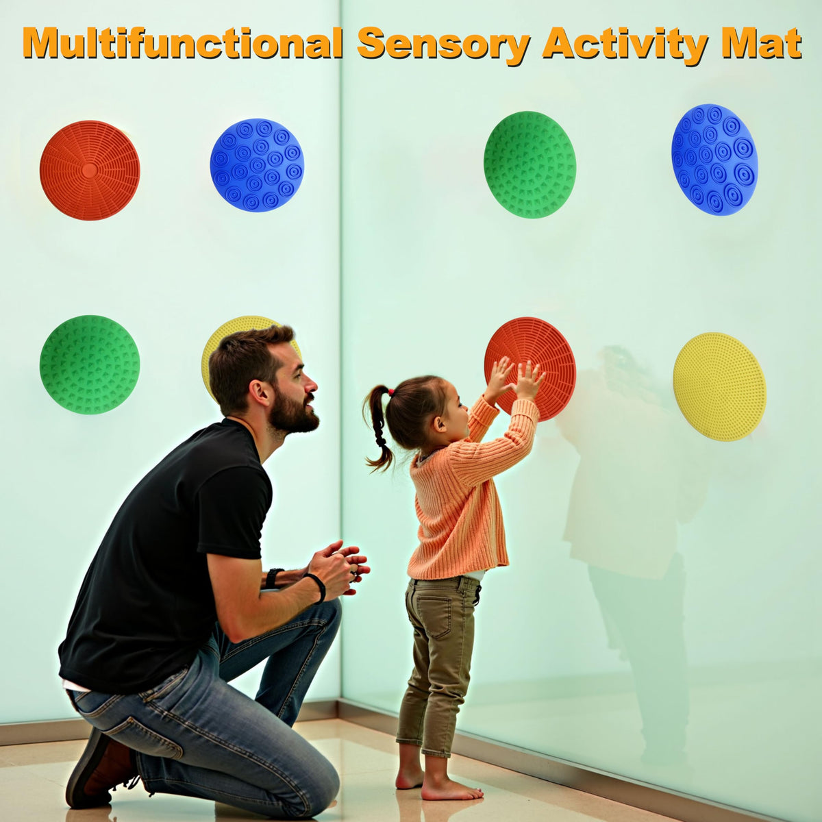 LIHBCAIYI non-toxic mats provide safe, portable sensory tools.