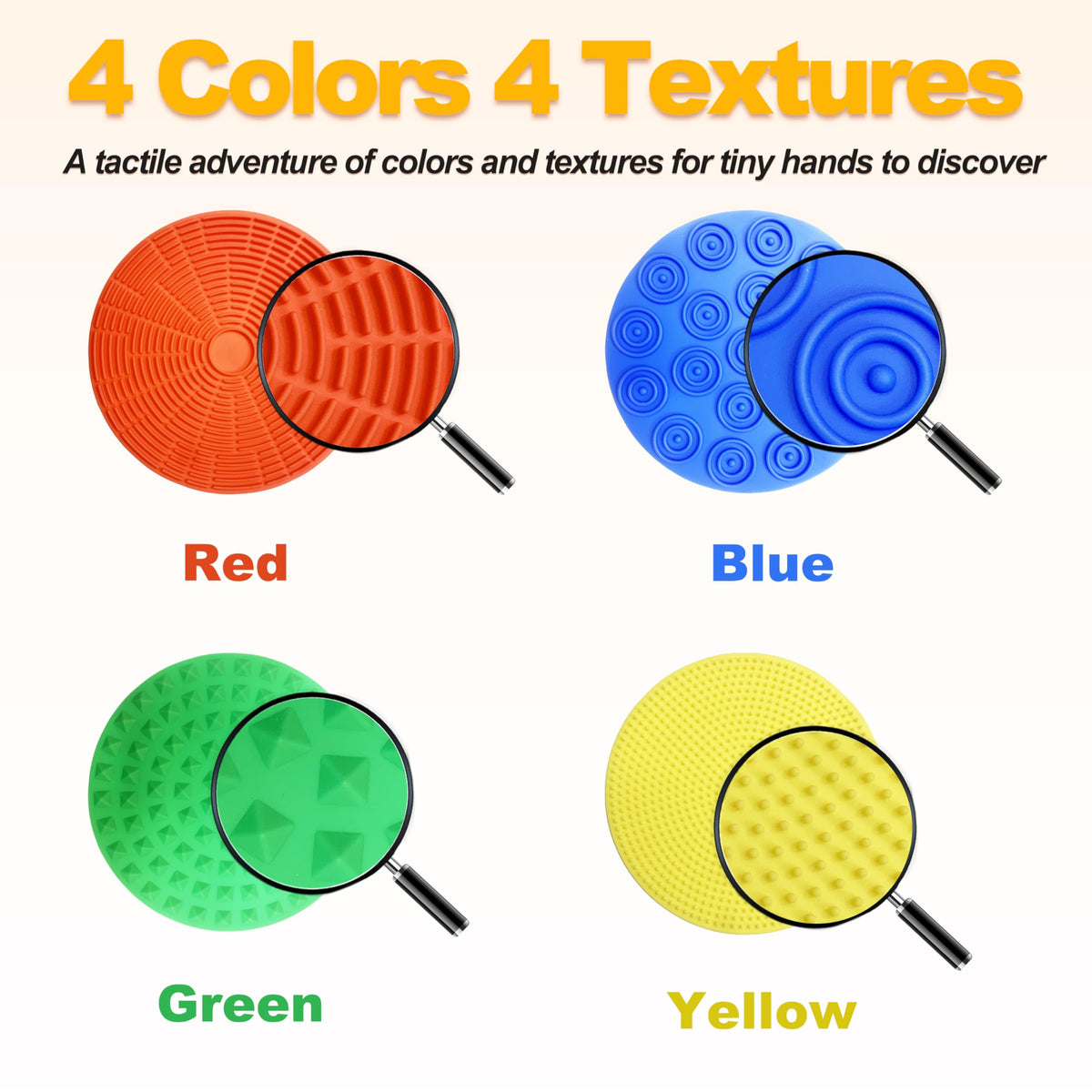 LIHBCAIYI sensory pad with different textures promotes focused play and calm.