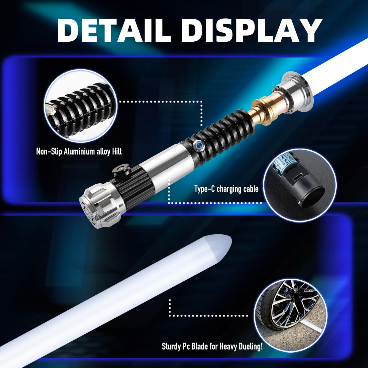 LIHTJOYFUN Lightsaber with 19 color options for customized effects