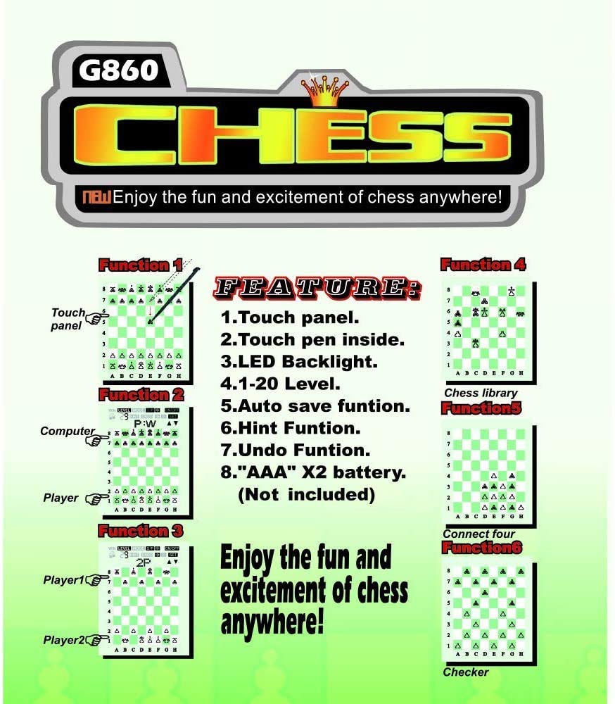 LIKE portable touch chess board control panel enables quick mode switching