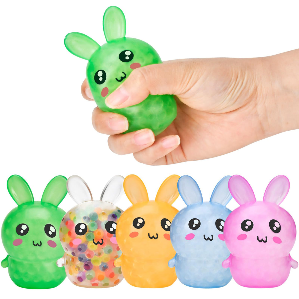 Likeny Easter bunny stress ball blue offers calming squeeze sessions