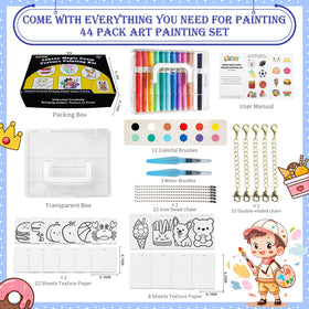 Liktoy all-in-one art craft kit with markers keeps kids creatively engaged.
