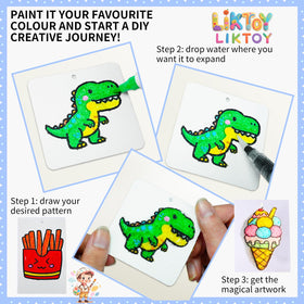 Liktoy foam sheets with 30 designs inspire imaginative play and coloring.