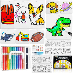 Liktoy Magic Foam 3D texture painting opens a tactile art experience for kids.