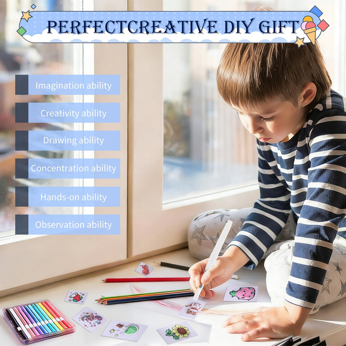 Liktoy water brushes included for smooth washes and textured effects