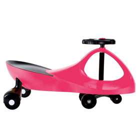 Lil' Rider Wiggle Car hot pink, indoor outdoor ride with smooth steering.