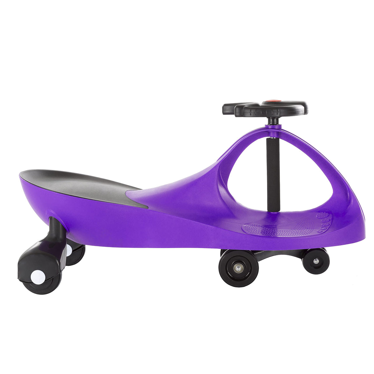 Lil’ Rider Wiggle Car outdoor play scene demonstrates active, imaginative movement