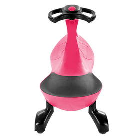 Lil' Rider Wiggle Car hot pink, durable frame supports kids up to 110 pounds.