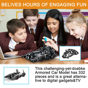 LILCRUIBAO Batmobile model dimensions highlight a tangible display piece