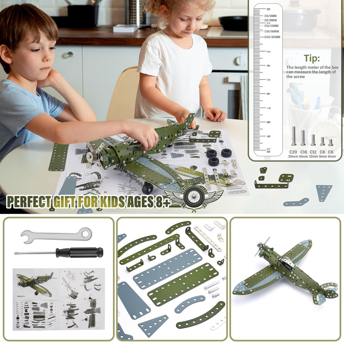 LILCRUIBAO Metal Building Toy Parts offer durable pieces for long-lasting projects.