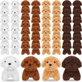 Liliful 50-pcs stuffed dogs bulk pack; soft plush, ideal for classroom rewards.