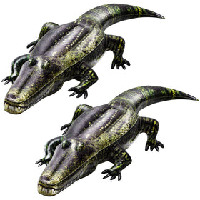Liliful 49-inch inflatable alligator pool float for sunny pool days