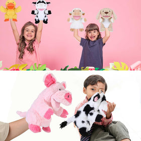 Liliful six-piece animal hand puppets set for creative shows and gifts
