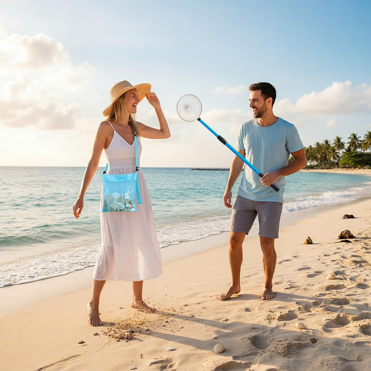 Liliful beach shelling kit helps kids and adults collect seaside treasures.