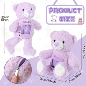 Liliful 12-inch remembrance plush in purple for comforting hugs and memories