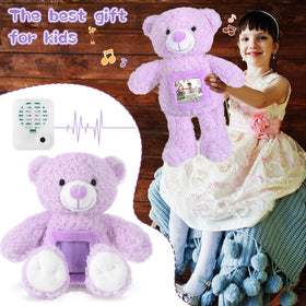 Liliful bear soft plush fabric ideal for safe, cozy snuggles