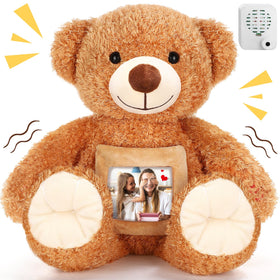 Liliful bear stuffed animal with voice recorder; comforting memory reminder and closeness.