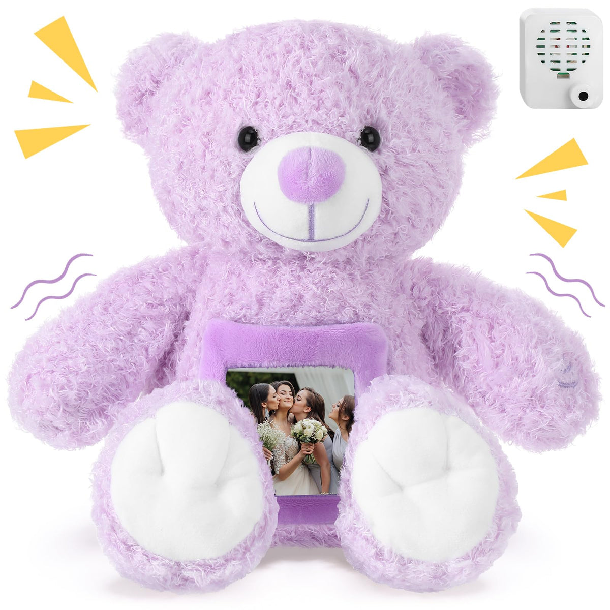 Liliful Bear with voice recorder plush offers comforting memories and keepsakes