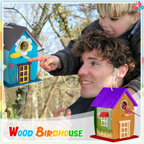 Liliful bird house kit full package provides everything for a creative DIY project.