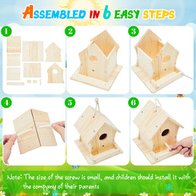 Liliful birdhouse installation tools, including screwdrivers, simplify assembly for quick, secure setup