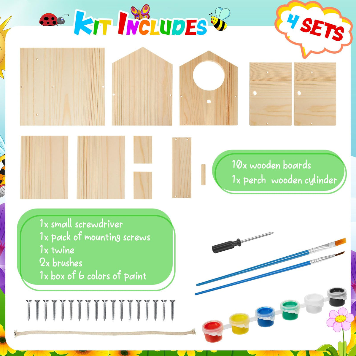 Liliful birdhouse kit assembly guide helps easy, hands-on crafting