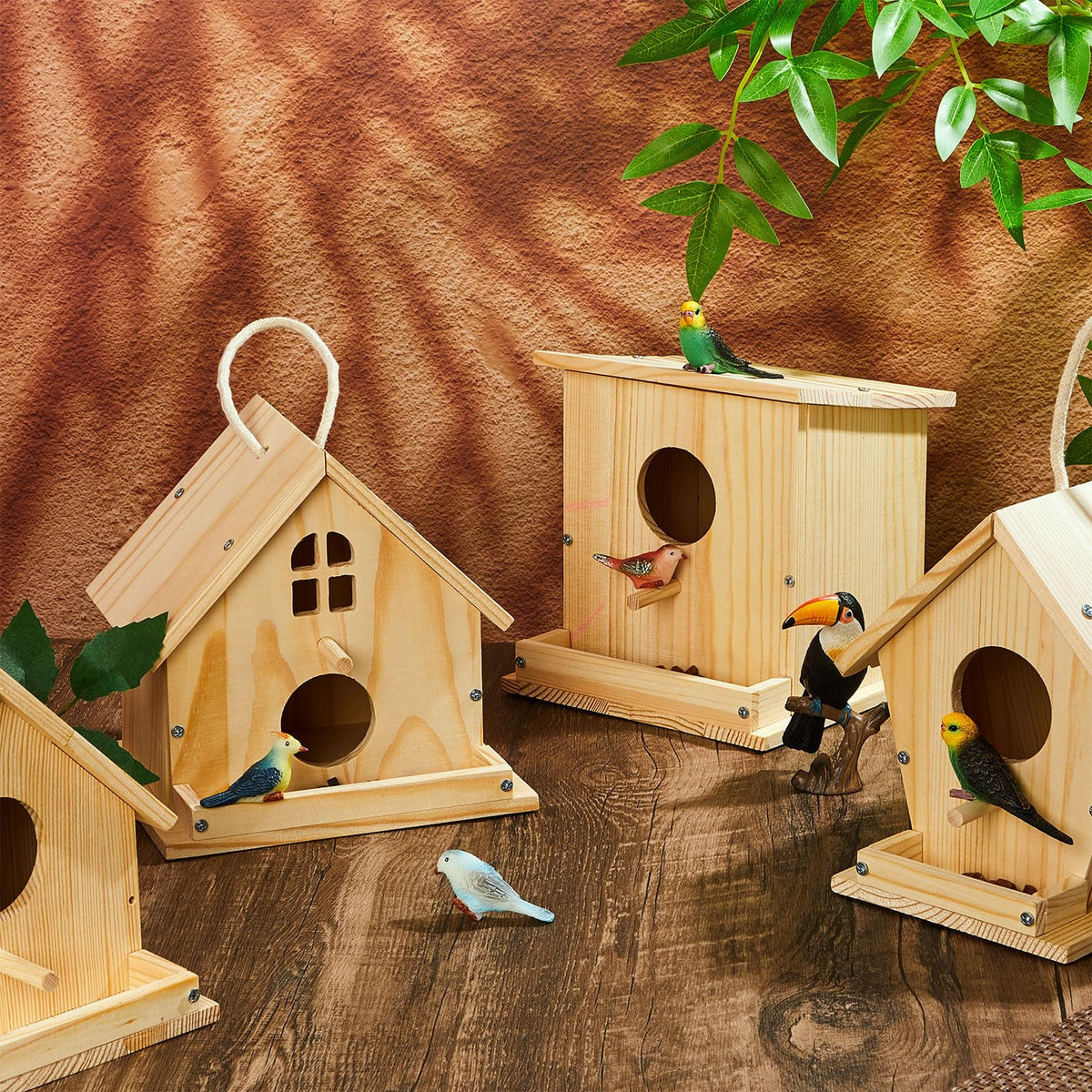 Liliful birdhouse kit complete for charming outdoor home decor
