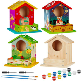 Liliful Birdhouse Kit packaging shows a complete craft set for group projects and gifting