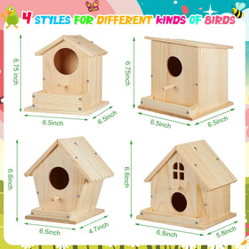 Liliful birdhouse kit paint set enables vibrant, kid-friendly color projects