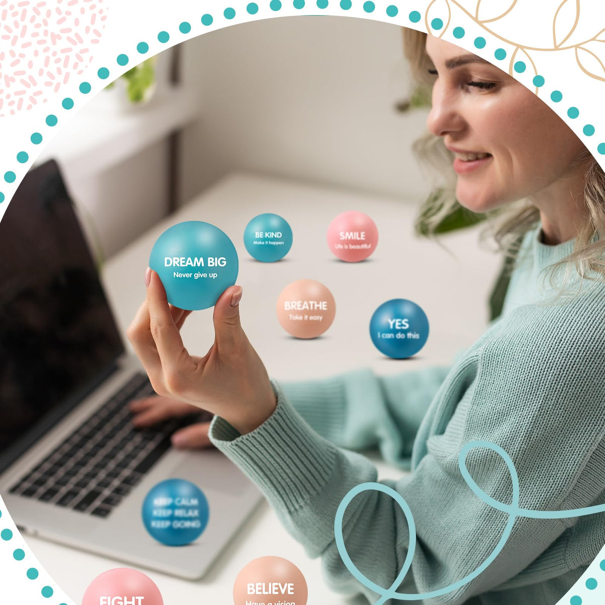 Liliful bulk stress balls kit supports quick focus and de-stressing routines