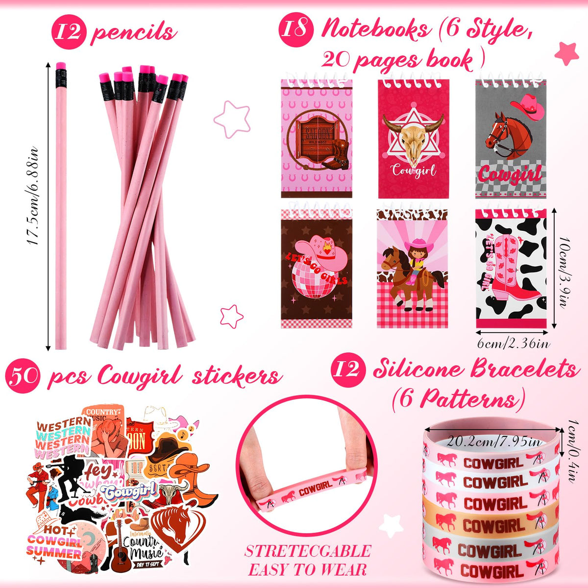Liliful pink cowgirl book offers mini keepsake for stories and notes