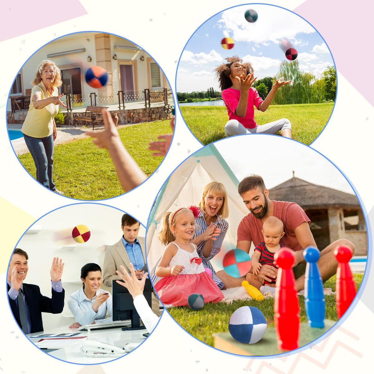 Liliful footbag family-friendly design supports fun interactive play