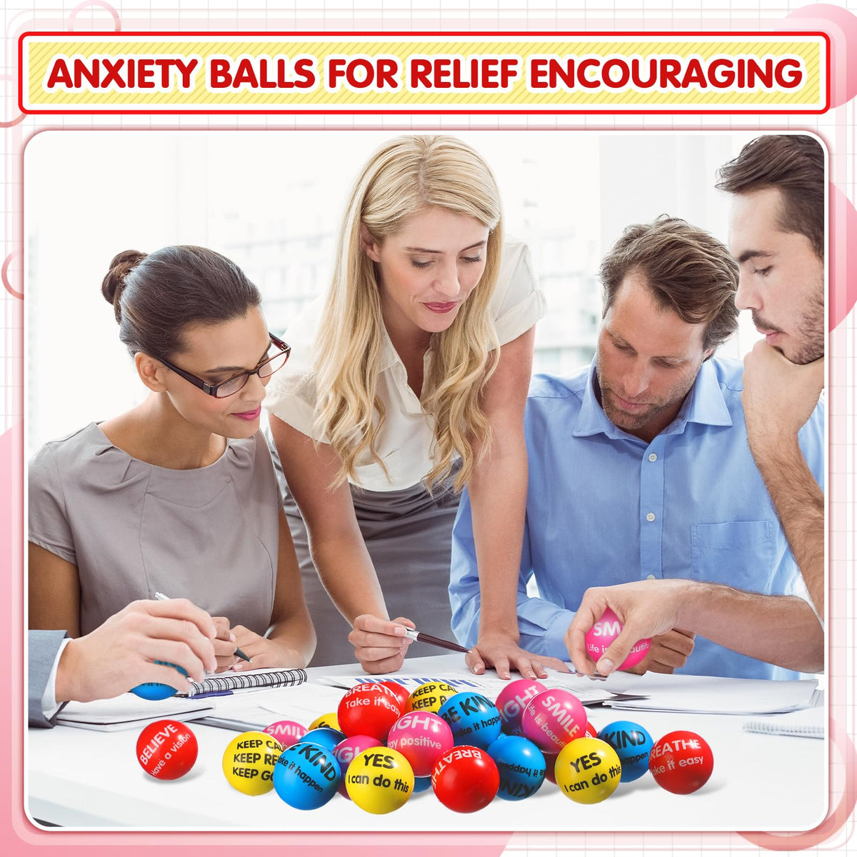Liliful motivational squeeze balls make thoughtful gifts for colleagues and students.