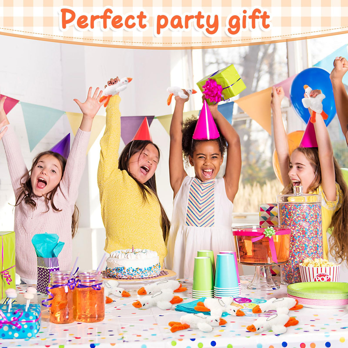 Liliful goose mini white pendant as party favor brightens celebrations
