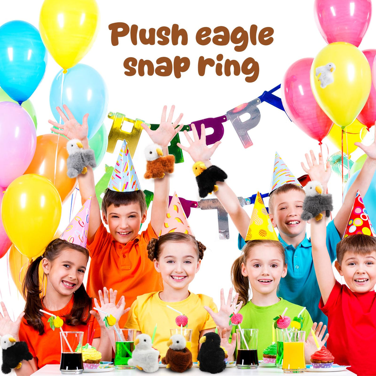 Liliful graduation eagle slap bracelet set, ideal party gifts