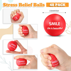 Liliful stress balls with inspirational prints to brighten busy days.