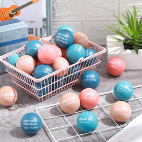 Liliful stress ball features inspirational quotes to boost motivation