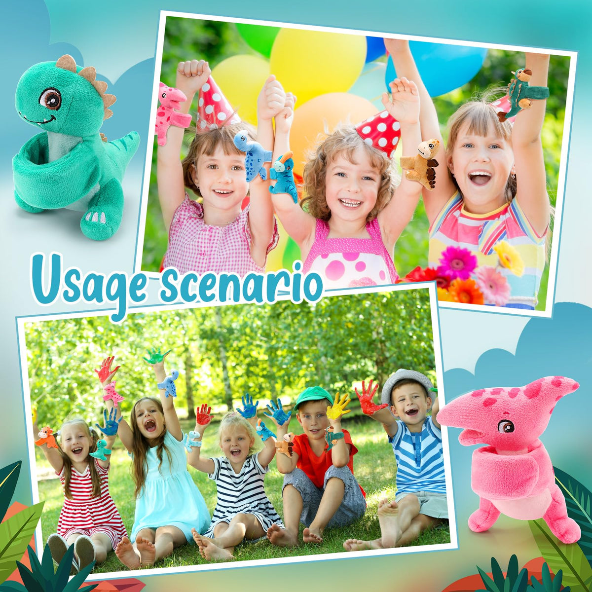 Liliful dinosaur bracelets brighten gift bags with fun, easy-to-wear accessories