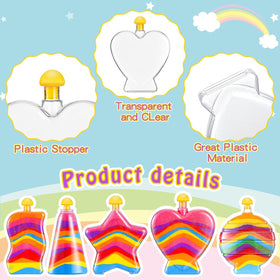 Liliful star shape sand art bottle ideal for creative projects and gifts