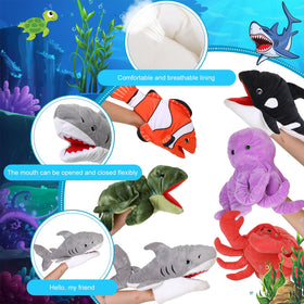 Liliful sea octopus hand puppet with movable mouth sparks creative storytelling and language practice