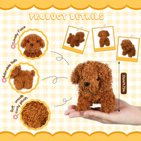 Liliful soft plush dogs; kid-friendly 4.7-inch toys for party favors.