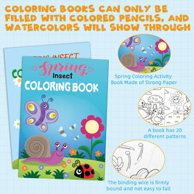 Liliful 144-pack durable thick-paper design supports pencil or crayon coloring without tearing.