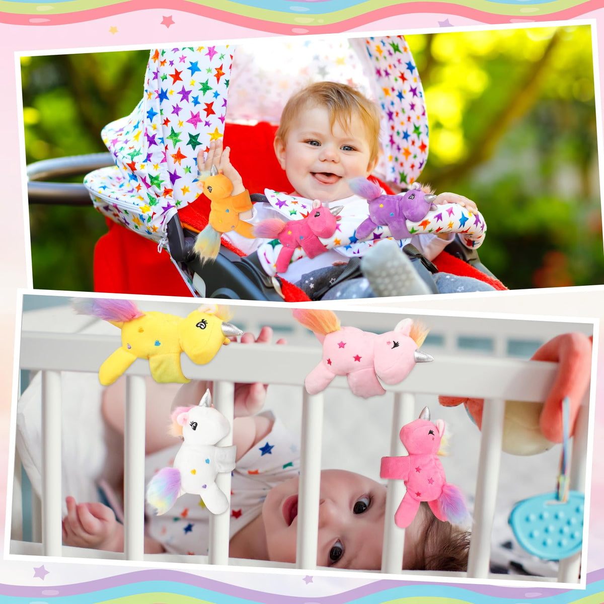 Liliful unicorn plush slap bracelet perfect as party favors and gifts.