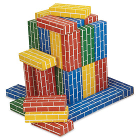 Lillian Vernon cardboard blocks provide sturdy, lightweight pieces ideal for indoor play