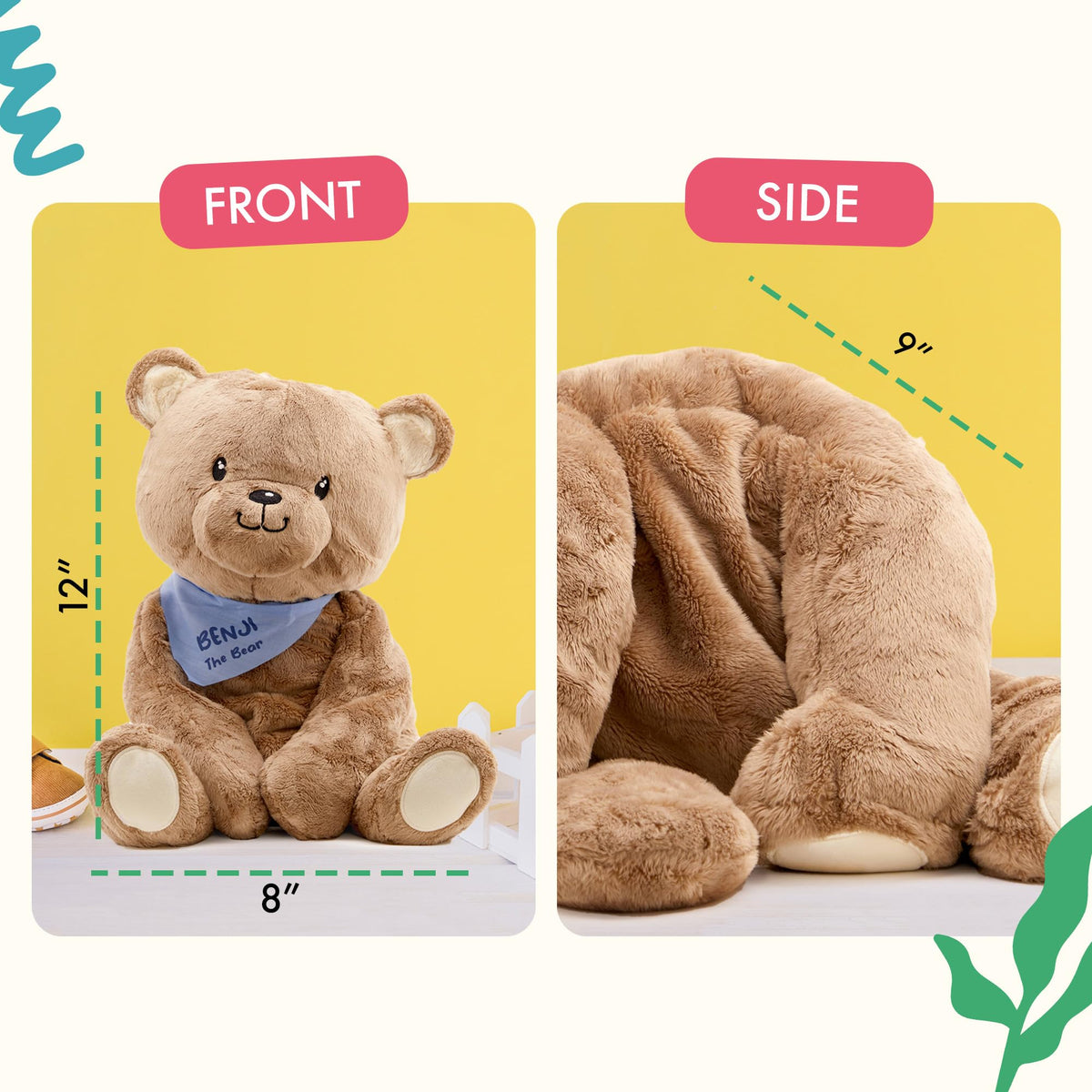 Lilly's Love Benji Bear calming tool during anxiety or focus sessions