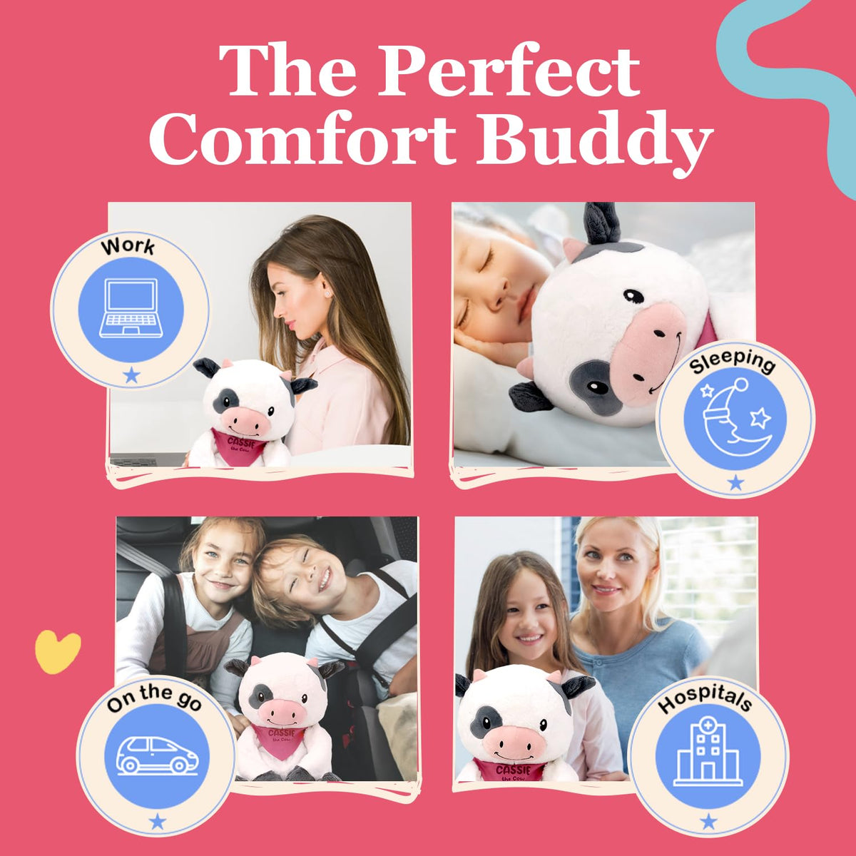 Lilly's Love Cassie the Cow sleep companion for soothing bedtimes.